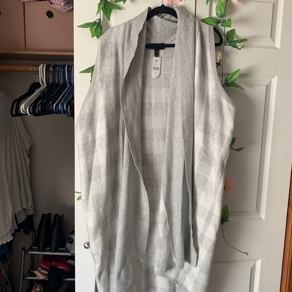 Plaid Sweater Duster
